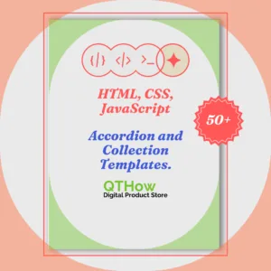 Accordion and Collection Templates. qthow digital product store.