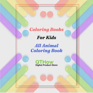 All Animal Coloring Book. Qthow online digital store